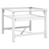 vidaXL Washing Machine Pedestal with Pull-Out Shelf White