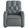 vidaXL Electric Stand up Massage Recliner Chair Grey Faux Leather