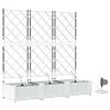 vidaXL Garden Planter 3 pcs White Plastic