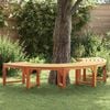 vidaXL Tree Bench Brown 160 x 160 x 45cm Solid Eucalyptus wood