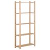 vidaXL 5-Tier Storage Rack 80x28.5x170 cm Solid Pinewood