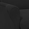 vidaXL Armchair Black 76 x 94 x 102 cm Velvet