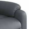 vidaXL Stand up Massage Recliner Chair Grey Faux Leather