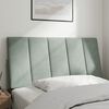 vidaXL Headboard Cushion "Hanko" Light Grey 100 cm Velvet