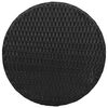 vidaXL 3 Piece Bistro Set with Cushions Black Poly Rattan