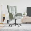 vidaXL Relaxing Chair Light Grey Velvet