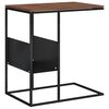 vidaXL Side Table Black 55x36x59.5 cm Engineered Wood