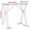 vidaXL Dining Table Legs Y-Frame 80x40x73 cm Steel