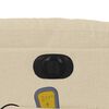 vidaXL Electric Stand up Massage Recliner Chair Cream Fabric
