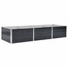 vidaXL Raised Bed | Anthracite | Galvanised Steel | 240x80x45 cm | Durable