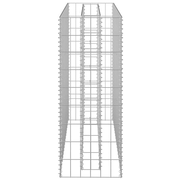 vidaXL Gabion Raised Bed Galvanised Steel 90x30x90 cm