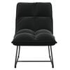 vidaXL Leisure Chair with Metal Frame Black Velvet