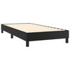 vidaXL Box Spring Bed with Mattress Black 100x203 cm Twin XL Faux Leather