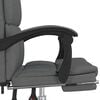vidaXL Reclining Office Chair Dark Grey Fabric