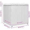 vidaXL Cushion Box with Storage Black 50 x 50 x 50 cm Poly Rattan