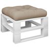 vidaXL Pallet Cushion Taupe 50x50x12 cm Fabric