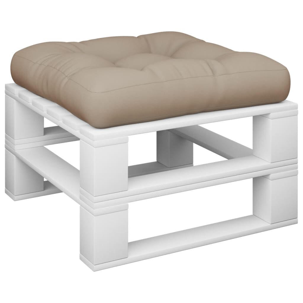 vidaXL Pallet Cushion Taupe 50x50x12 cm Fabric