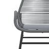 vidaXL Garden Chairs 2 pcs with Cushions Grey Poly Rattan