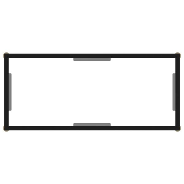 vidaXL Console Table Transparent 80x35x75 cm Tempered Glass
