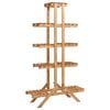 vidaXL Plant Stand 83x25x142 cm Firwood