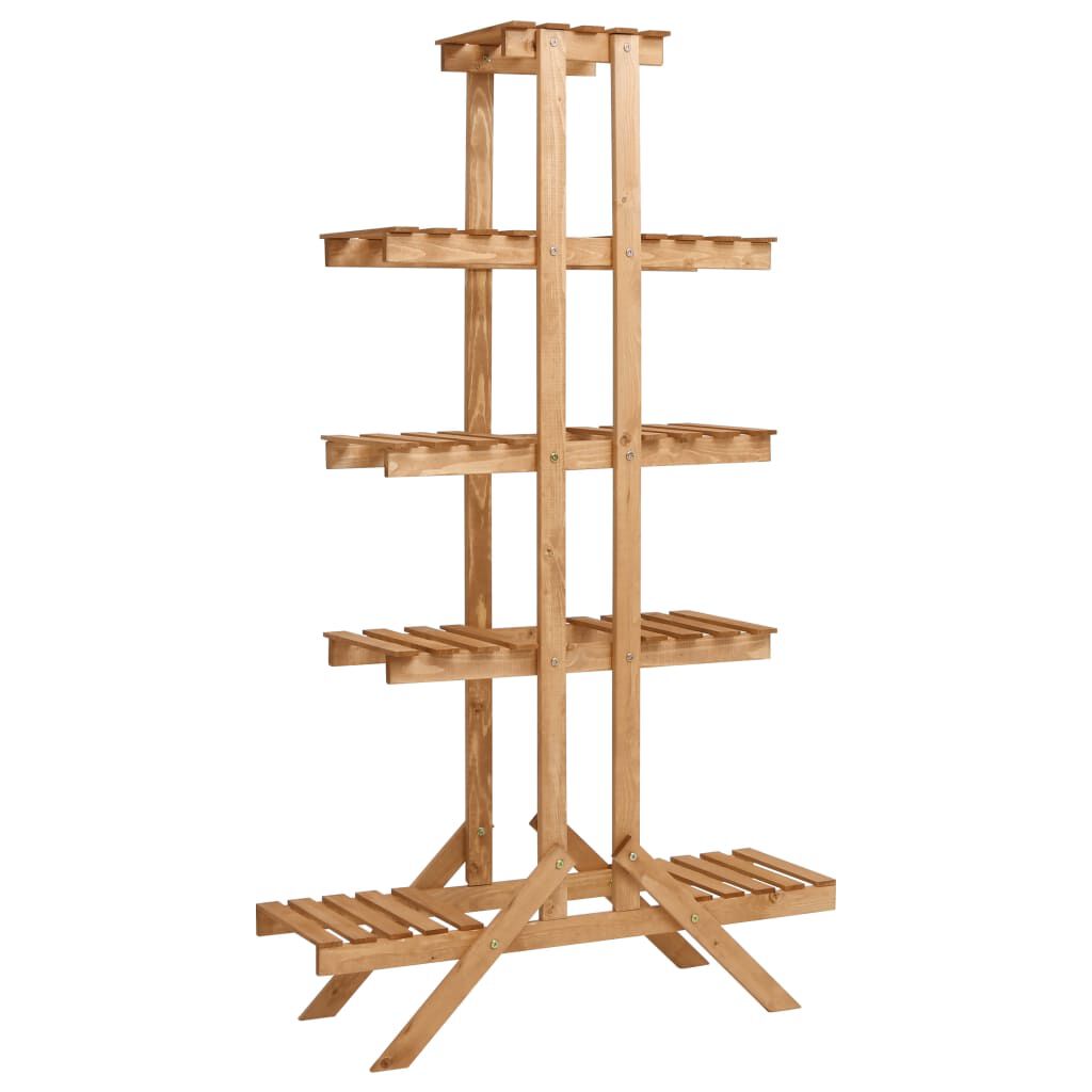vidaXL Plant Stand 83x25x142 cm Firwood