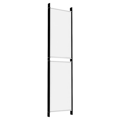 vidaXL 5-Panel Room Divider White 250x200 cm Fabric