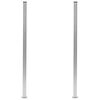 vidaXL Fence Posts 2 pcs Aluminium 185 cm