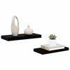 vidaXL Floating Wall Shelves 2 pcs High Gloss Black 50x23x3.8 cm MDF