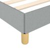 vidaXL Bed Frame without Mattress Light Grey Full Fabric