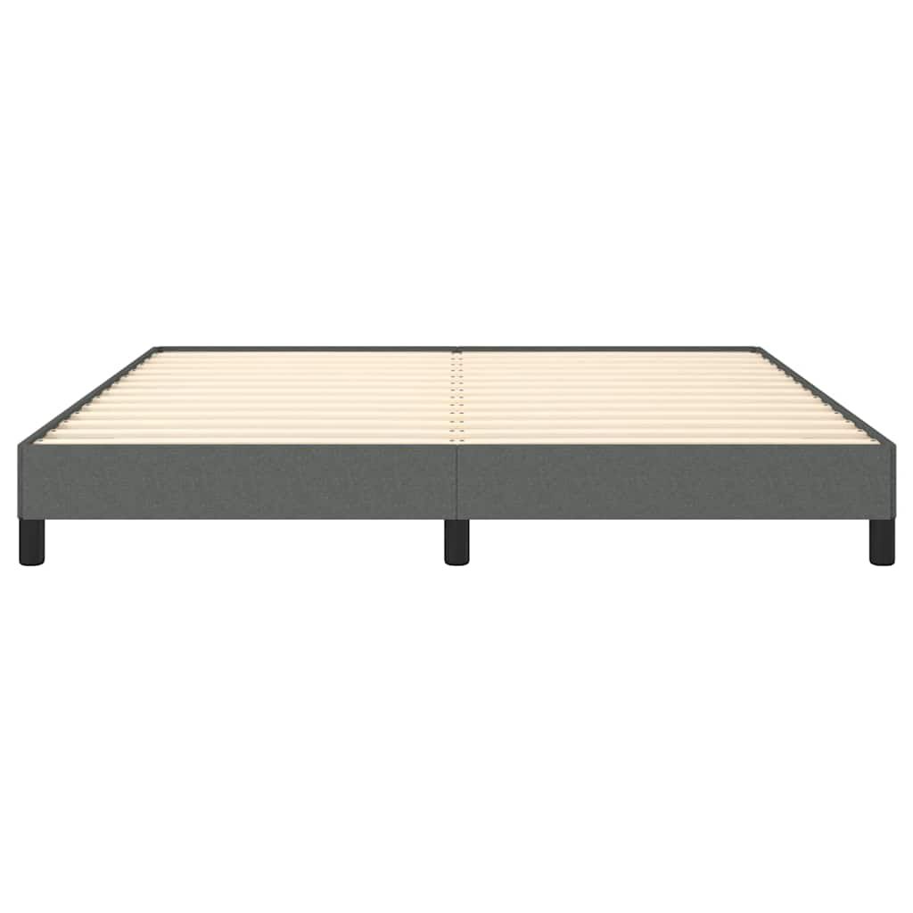 vidaXL Bed Frame without Mattress Dark Grey California King Fabric