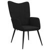 vidaXL Relaxing Chair Black Fabric