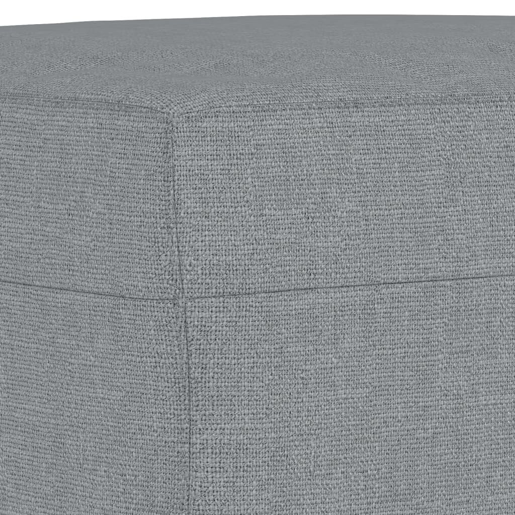 vidaXL Footstool Light Grey 60x50x41 cm Fabric