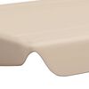 vidaXL Replacement Canopy for Garden Swing Beige 150/130x105/70 cm