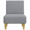 vidaXL Chaise Longue Light Grey Fabric
