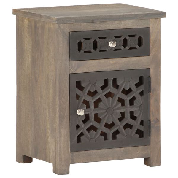 vidaXL Bedside Cabinet 40x30x50 cm Solid Mango Wood