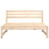 vidaXL Garden Middle Sofas 2 pcs 120x80 cm Solid Wood Pine