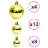 vidaXL Christmas Baubles 100 pcs Light Green 3 / 4 / 6 cm