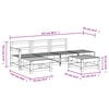 vidaXL 6 Piece Garden Lounge Set Solid Wood Pine