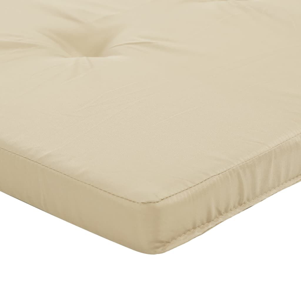 vidaXL Deck Chair Cushions 2 pcs Beige Oxford Fabric