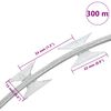 vidaXL Clipped Concertina Razor Wire Galvanised Steel 300 m