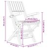 vidaXL Folding Garden Chairs 6 pcs 55x61x90 cm Solid Wood Teak