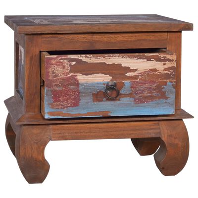 vidaXL Bedside Cabinet 45x35x40 cm Reclaimed Teak Wood