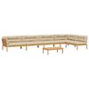 vidaXL 6 Piece Garden Pallet Sofa Set with Cushions Solid Wood Acacia