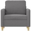 vidaXL Sofa Chair Light Grey 60 cm Fabric
