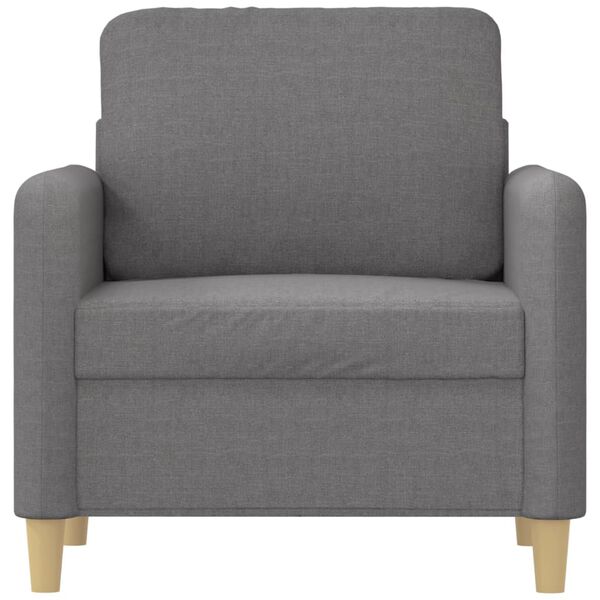 vidaXL Sofa Chair Light Grey 60 cm Fabric