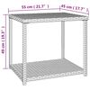 vidaXL Side Table Black 55x45x49 cm Poly Rattan