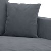 vidaXL Sofa Chair Dark Grey 60 cm Velvet