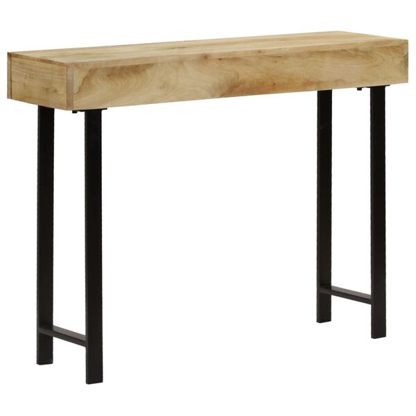vidaXL Console Table Solid Mango Wood 102x30x79 cm