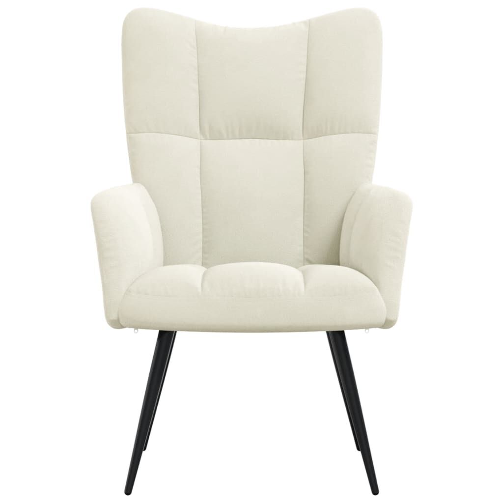 vidaXL Relaxing Chair Cream White Velvet