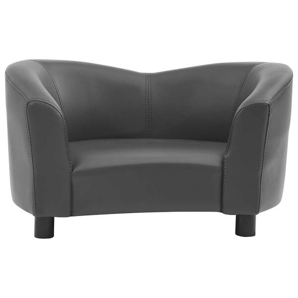 vidaXL Dog Sofa Grey 67x41x39 cm Faux Leather